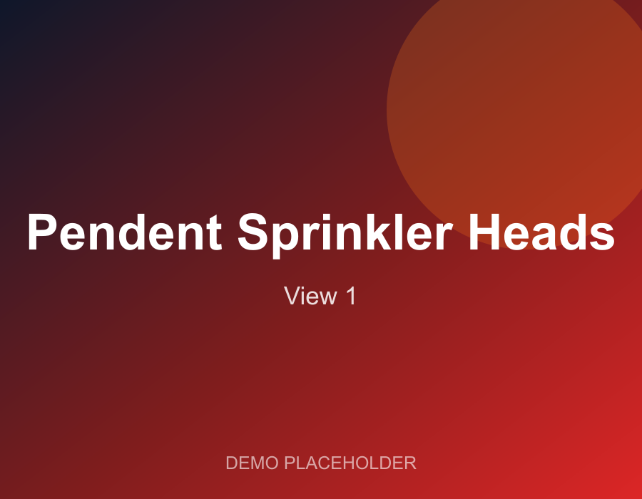 Pendent Sprinkler Heads